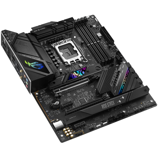ASUS ROG STRIX B760-F GAMING WIFI LGA1700 ATX gaming MB - Intel B760 4xDIMM DDR5 3xM.2 4xSATA PCIe 5.0 2.5Gb Ethernet WiFi 6E + Bluetooth 1xDisplayPort 1xHDMI with Aura Sync support