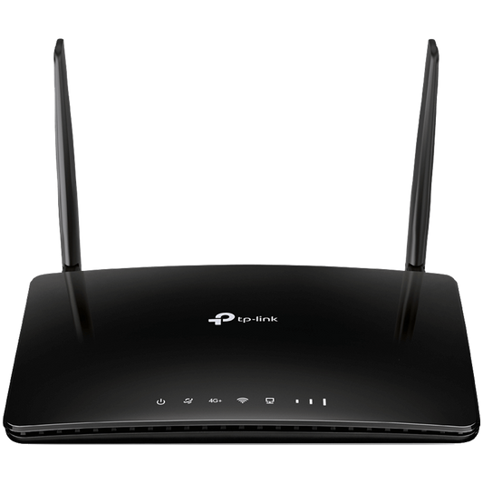TP-Link Archer MR500 AC1200 4G LTE Advanced Cat6 Gigabit Router, Build-In 300Mbps 4G+ LTE Advanced Modem, 867 Mbps at 5 GHz + 300 Mbps at 2.4 GHz, 4G+ Cat6 300/50 Mbps, 2× Antennas, 3× G LAN Ports, 1× G WAN/LAN Port, LTE-FDD/LTE-TDD/DC-HSPA+/HSPA+