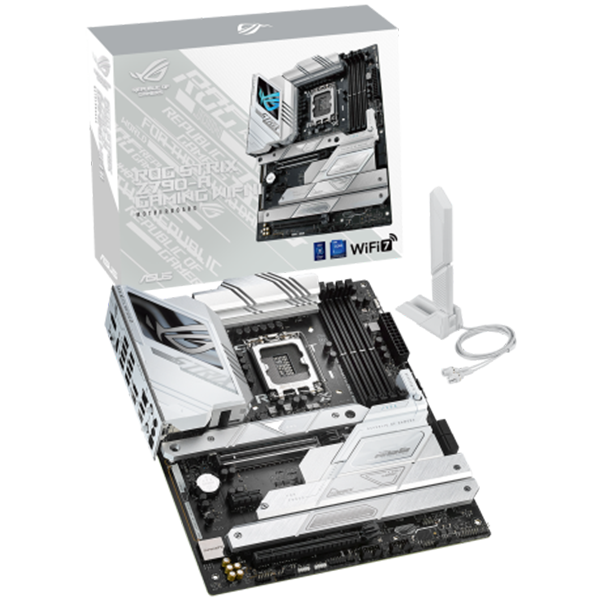 ASUS ROG STRIX Z790-A GAMING WIFI II LGA1700 ATX gaming MB - Intel Z790 4xDIMM DDR5 5xM.2 4xSATA PCIe 5.0 2.5Gb Ethernet WiFi 7 + Bluetooth 1xDisplayPort 1xHDMI with Aura Sync support
