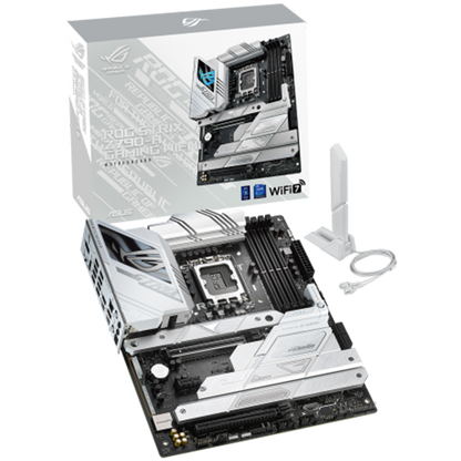 ASUS ROG STRIX Z790-A GAMING WIFI II LGA1700 ATX gaming MB - Intel Z790 4xDIMM DDR5 5xM.2 4xSATA PCIe 5.0 2.5Gb Ethernet WiFi 7 + Bluetooth 1xDisplayPort 1xHDMI with Aura Sync support