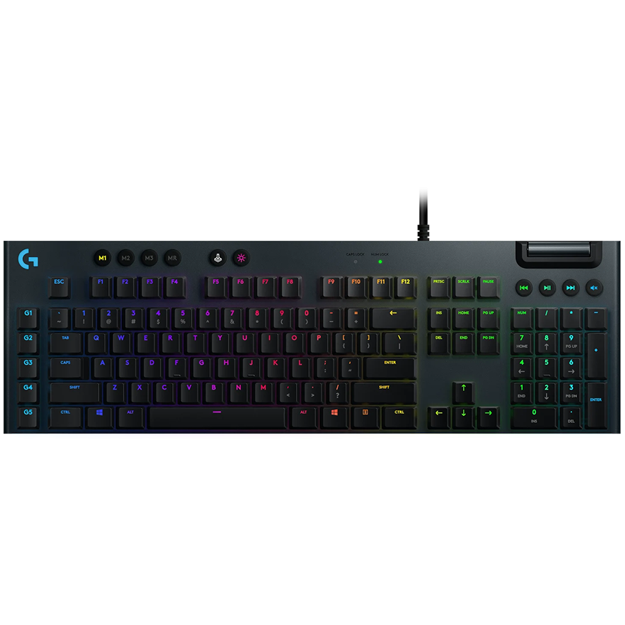 LOGITECH G815 Corded LIGHTSYNC Mechanical Gaming Keyboard - CARBON - US INT'L - CLICKY