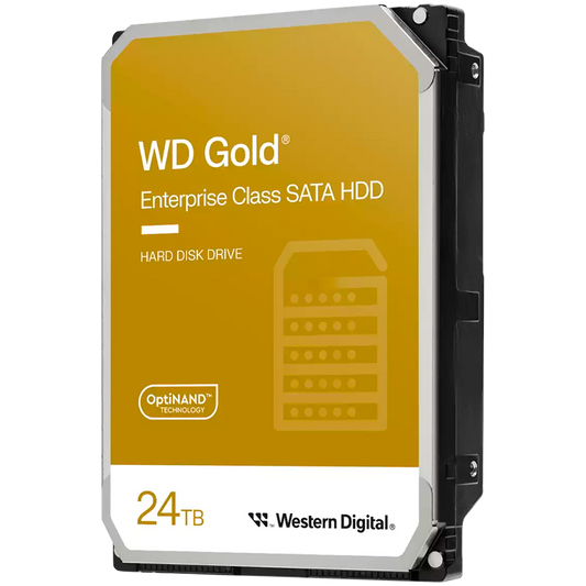 HDD Server WD Gold 24TB CMR, 3.5'', 512MB, 7200 RPM, SATA, 512E