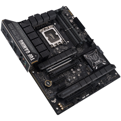 ASUS TUF GAMING Z790-PRO WIFI LGA1700 ATX gaming MB - Intel Z790 4xDIMM DDR5 4xM.2 4xSATA PCIe 5.0 2.5Gb Ethernet WiFi 6E + Bluetooth 1xDisplayPort 1xHDMI with Aura Sync support