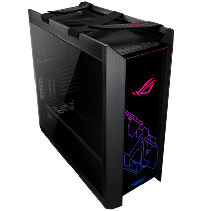 ASUS ROG Strix Helios GX601 Black Edition RGB ATX/EATX mid-tower gaming case with tempered glass, aluminum frame, GPU braces, 420mm radiator support and Aura Sync