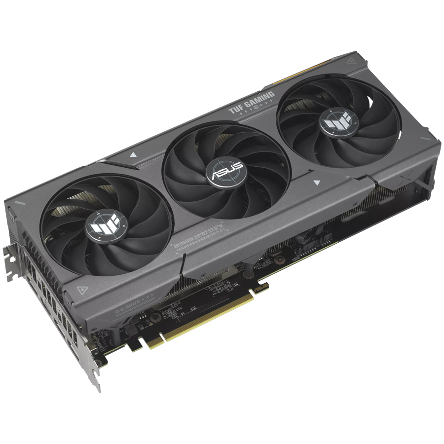 ASUS Video Card AMD Radeon TUF Gaming Radeon RX 7600 XT OC Edition 16GB GDDR6 VGA optimized inside and out for lower temps and durability, PCIe 4.0, 1xHDMI 2.1, 3xDisplayPort 2.1