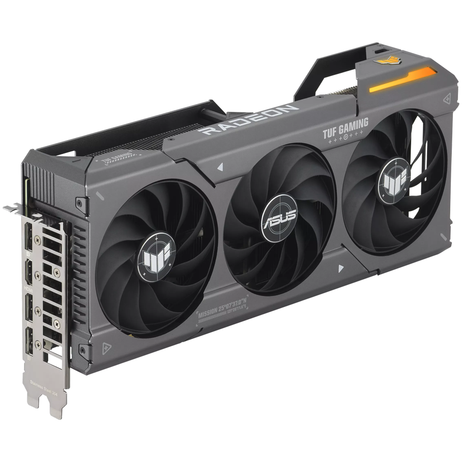 ASUS Video Card AMD Radeon TUF Gaming Radeon RX 7600 XT OC Edition 16GB GDDR6 VGA optimized inside and out for lower temps and durability, PCIe 4.0, 1xHDMI 2.1, 3xDisplayPort 2.1
