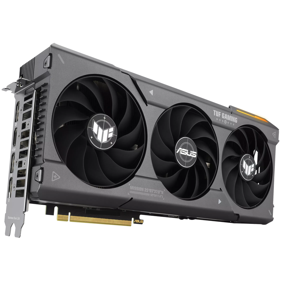 ASUS Video Card AMD Radeon TUF Gaming Radeon RX 7600 XT OC Edition 16GB GDDR6 VGA optimized inside and out for lower temps and durability, PCIe 4.0, 1xHDMI 2.1, 3xDisplayPort 2.1