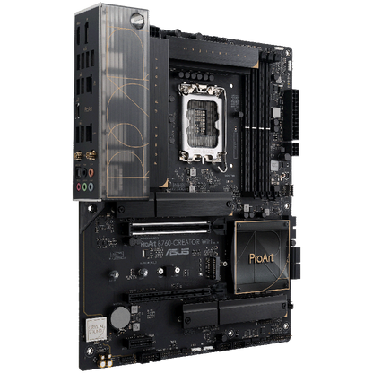ASUS PROART B760-CREATOR WIFI LGA1700 ATX professional MB - Intel B760 4xDIMM DDR5 3xM.2 4xSATA PCIe 5.0 2.5Gb + 1Gb Ethernet WiFi 6 + Bluetooth 1xDisplayPort 1xHDMI with Aura Sync support