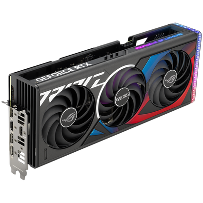 ASUS Video Card NVidia ROG Strix GeForce RTX 4070 Ti SUPER OC Edition 16GB GDDR6X VGA buffed-up design with chart-topping thermal performance, PCIe 4.0, 2xHDMI 2.1a, 3xDisplayPort 1.4a