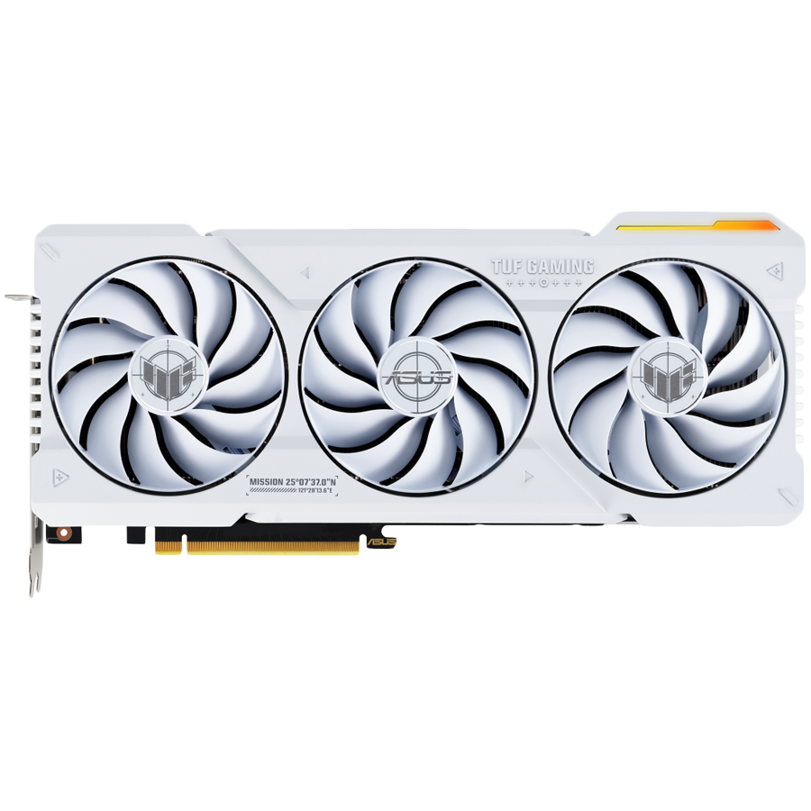 ASUS Video Card NVidia TUF Gaming GeForce RTX 4070 Ti SUPER White OC Edition 16GB GDDR6X VGA with DLSS 3, lower temps, and enhanced durability, PCIe 4.0, 2xHDMI 2.1a, 3xDisplayPort 1.4a