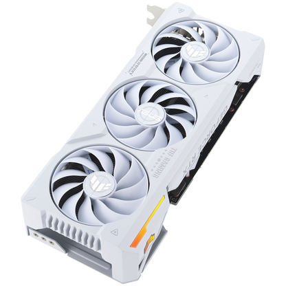 ASUS Video Card NVidia TUF Gaming GeForce RTX 4070 Ti SUPER White OC Edition 16GB GDDR6X VGA with DLSS 3, lower temps, and enhanced durability, PCIe 4.0, 2xHDMI 2.1a, 3xDisplayPort 1.4a