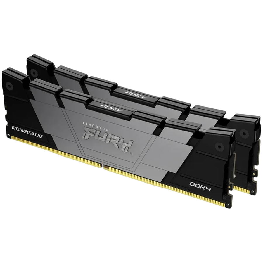 Kingston 32GB 3200MT/s DDR4 CL16 DIMM (Kit of 2) 1Gx8 FURY Renegade Black
