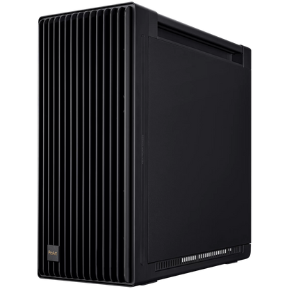 ASUS ProArt PA602 E-ATX Computer case, 420 mm radiator support, one 140 mm and two 200mm pre-installed system fans, front panel IR dust indicator, power lock latch, tool-less PCIe mounting, USB 20Gbps support