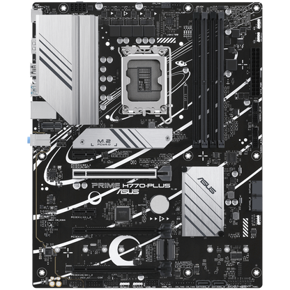 ASUS PRIME H770-PLUS LGA1700 ATX MB - Intel H770 4xDIMM DDR5 3xM.2 4xSATA PCIe 5.0 2.5Gb Ethernet 1xDisplayPort 1xHDMI with Aura Sync support