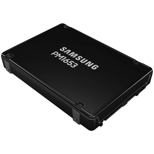 SAMSUNG PM1653 3.84TB Enterprise SSD, 2.5”, SAS 24Gb/s, Read/Write: 4300 / 3800 MB/s, Random Read/Write IOPS 800K/135K
