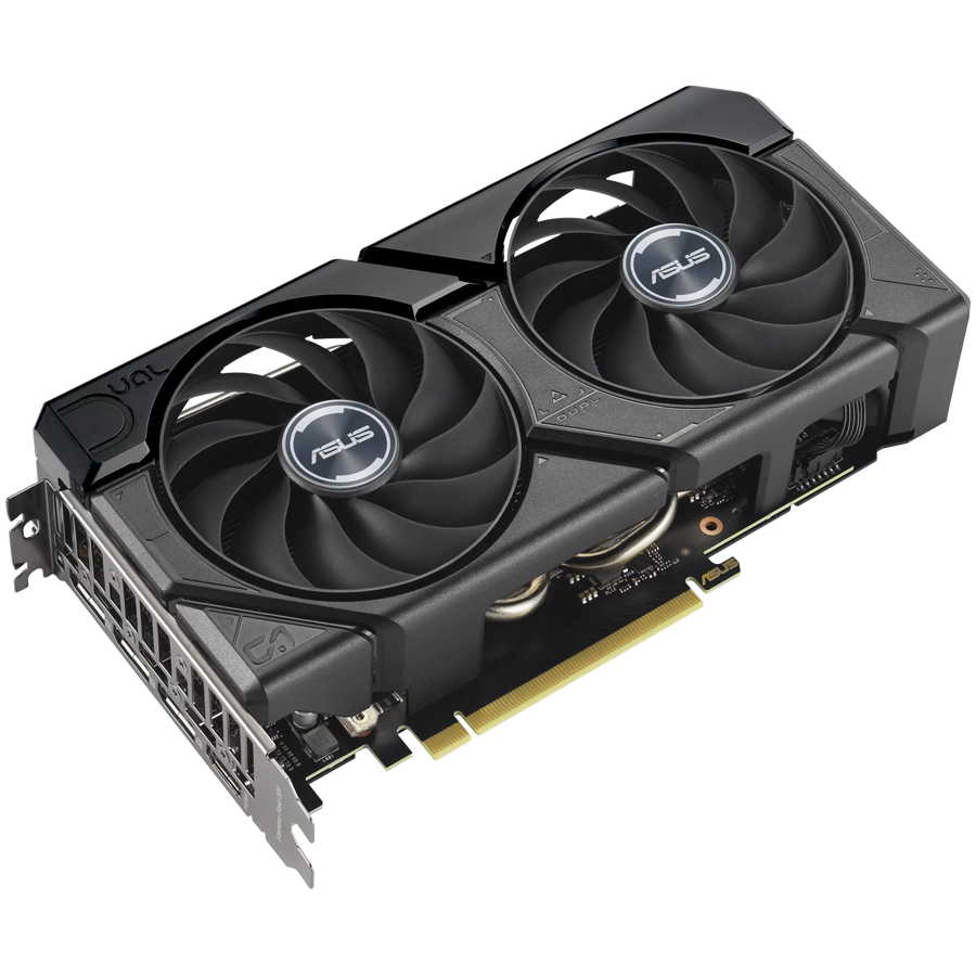 ASUS Video Card NVidia Dual GeForce RTX 4060 Ti EVO OC Edition 8GB GDDR6 VGA is designed for broad compatibility, with Axial-tech fan design, PCIe 4.0, 1xHDMI 2.1a, 3xDisplayPort 1.4a