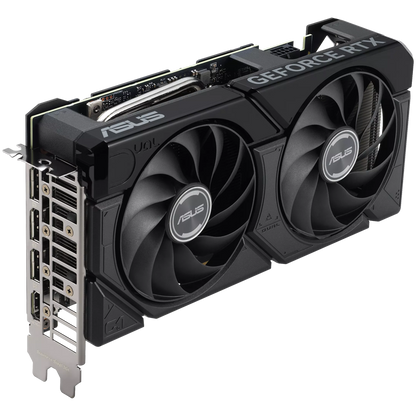 ASUS Video Card NVidia Dual GeForce RTX 4070 SUPER EVO 12GB GDDR6X VGA with two powerful Axial-tech fans and a 2.5-slot design for broad compatibility, PCIe 4.0, 1xHDMI 2.1a, 3xDisplayPort 1.4a