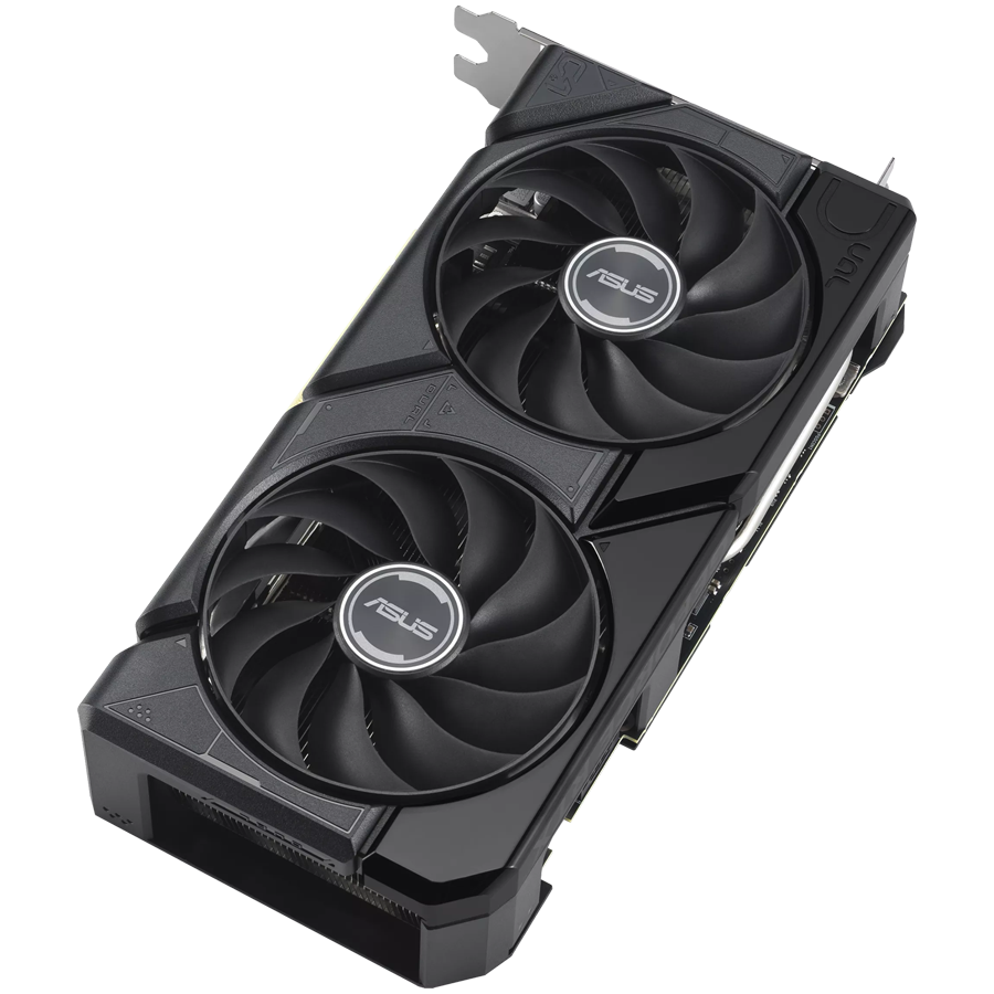 ASUS Video Card NVidia Dual GeForce RTX 4070 SUPER EVO 12GB GDDR6X VGA with two powerful Axial-tech fans and a 2.5-slot design for broad compatibility, PCIe 4.0, 1xHDMI 2.1a, 3xDisplayPort 1.4a