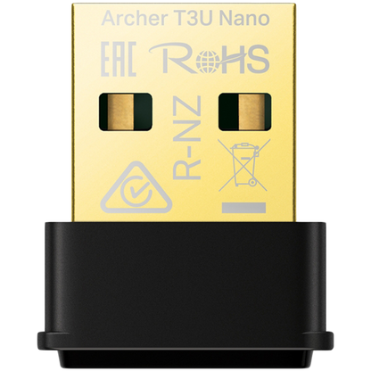 AC1300 Nano Dual Band Wi-Fi USB AdapterSPEED: 867 Mbps at 5 GHz + 400 Mbps at 2.4 GHzSPEC: USB 2.0FEATURE: MU-MIMO