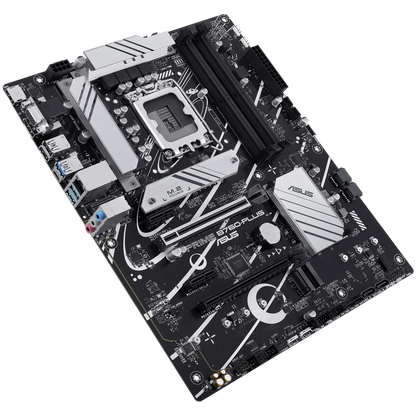 ASUS PRIME B760-PLUS LGA1700 ATX MB - Intel B760 4xDIMM DDR5 3xM.2 4xSATA PCIe 5.0 2.5Gb Ethernet 1xD-SUB 1xDisplayPort 1xHDMI with Aura Sync support