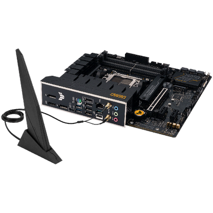 ASUS TUF GAMING B650M-E WIFI AM5 mATX gaming MB - AMD B650 4xDIMM DDR5 2xM.2 4xSATA PCIe 5.0 2.5Gb Ethernet WiFi 6 + Bluetooth 2xDisplayPort 1xHDMI with Aura Sync support