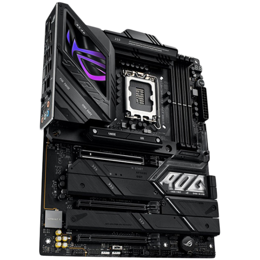 ASUS ROG STRIX Z790-E GAMING WIFI II LGA1700 ATX gaming MB - Intel Z790 4xDIMM DDR5 5xM.2 4xSATA PCIe 5.0 2.5Gb Ethernet WiFi 6E + Bluetooth 1xDisplayPort 1x HDMI with Aura Sync support
