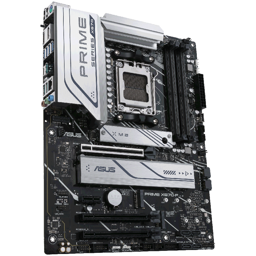 ASUS PRIME X670-P AM5 ATX MB - AMD X670 4xDIMM DDR5 3xM.2 6xSATA PCIe 5.0 2.5Gb Ethernet 1xDisplayPort 1xHDMI with Aura Sync support