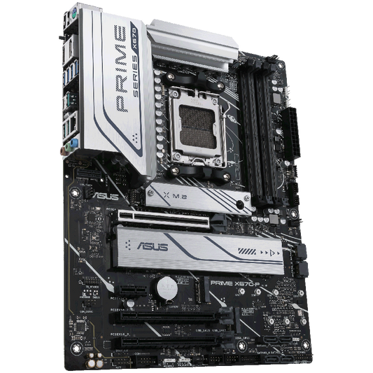 ASUS PRIME X670-P AM5 ATX MB - AMD X670 4xDIMM DDR5 3xM.2 6xSATA PCIe 5.0 2.5Gb Ethernet 1xDisplayPort 1xHDMI with Aura Sync support