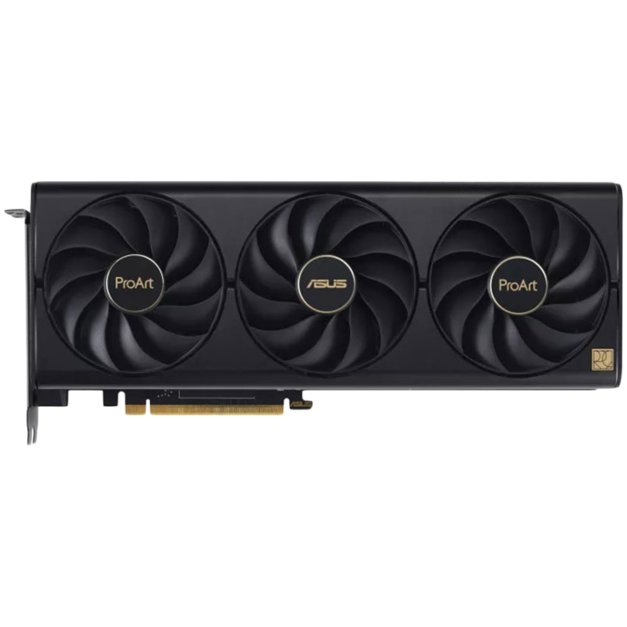 ASUS Video Card NVidia ProArt GeForce RTX 4070 Ti SUPER OC Edition 16GB GDDR6X VGA brings elegant and minimalist style to empower creator PC builds with full-scale GeForce RTX 40 SUPER Series performance, PCIe 4.0, 1xHDMI 2.1a, 3xDisplayPort 1.4a