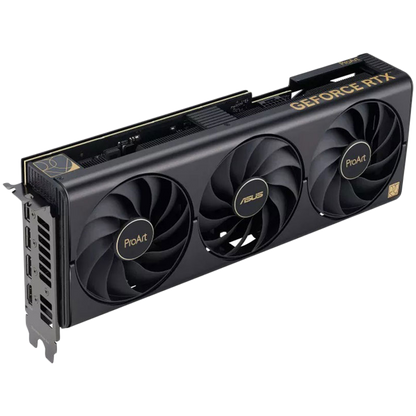 ASUS Video Card NVidia ProArt GeForce RTX 4070 Ti SUPER OC Edition 16GB GDDR6X VGA brings elegant and minimalist style to empower creator PC builds with full-scale GeForce RTX 40 SUPER Series performance, PCIe 4.0, 1xHDMI 2.1a, 3xDisplayPort 1.4a