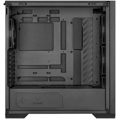 ASUS TUF Gaming GT302 ARGB ATX/EATX Gaming case Black, Interchangeable side panels, Detachable top panel, Square-type mesh front panel, Four 140 x 28 mm ARGB fans, Hidden-connector motherboard support, Front Panel High-Speed USB Type-C