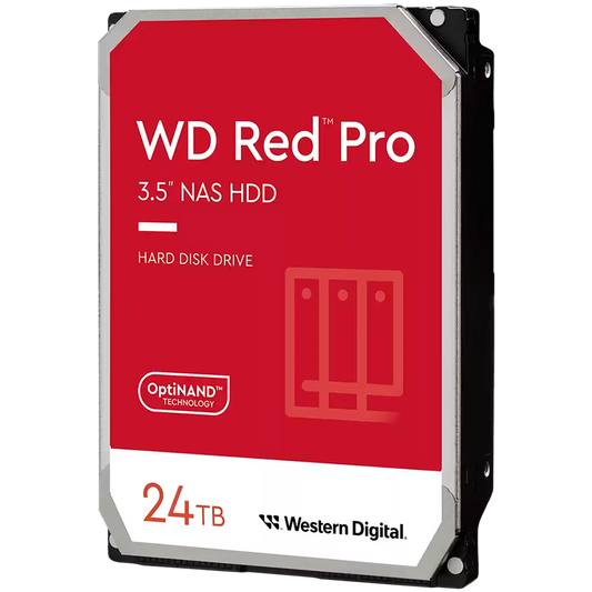 HDD NAS WD Red Pro (3.5'', 24TB, 512MB, 7200 RPM, SATA 6 Gb/s)