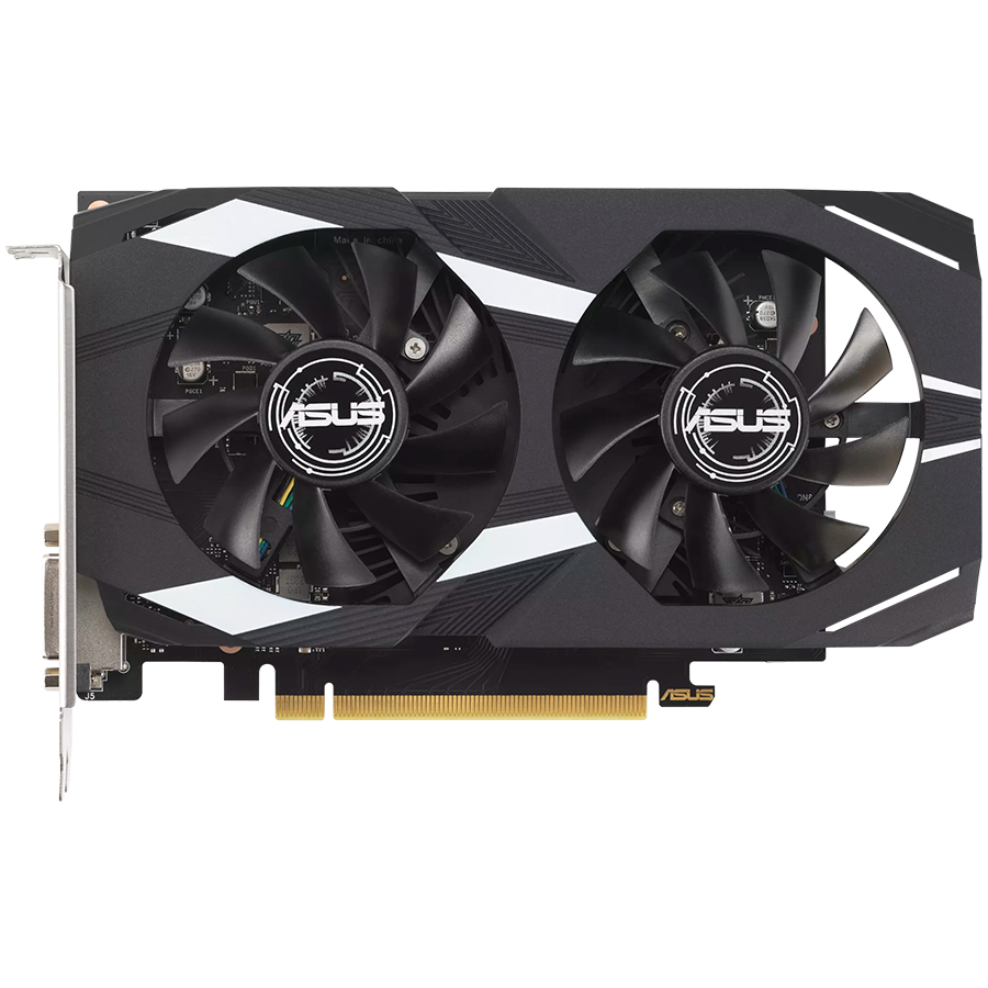 ASUS Video Card NVidia Dual GeForce RTX 3050 OC Edition 6GB GDDR6 VGA with two powerful fans AAA gaming performance and ray tracing, PCIe 4.0, 1xDVI-D, 1xHDMI 2.1, 1xDisplayPort 1.4a