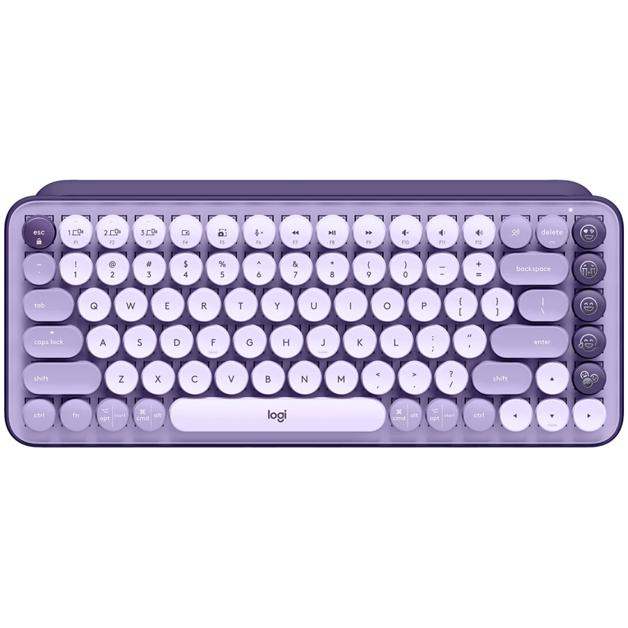 LOGITECH POP Keys Bluetooth Mechanical Keyboard  - COSMOS LAVENDER - ARA