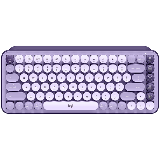 LOGITECH POP Keys Bluetooth Mechanical Keyboard  - COSMOS LAVENDER - ARA