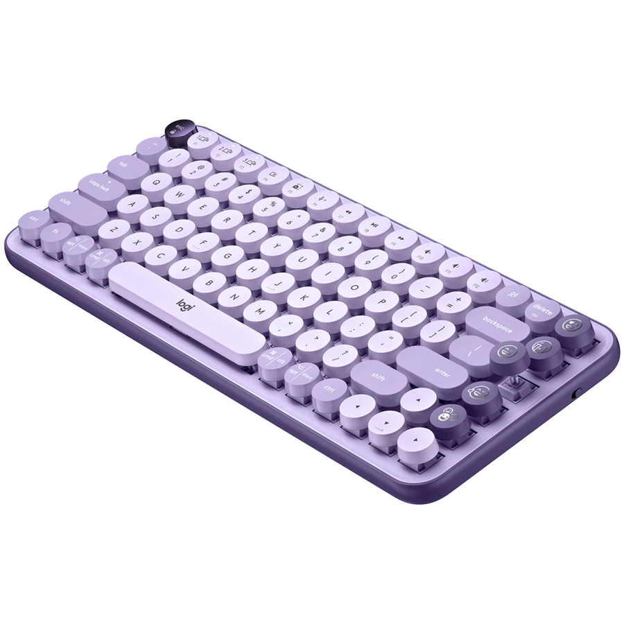LOGITECH POP Keys Bluetooth Mechanical Keyboard  - COSMOS LAVENDER - ARA