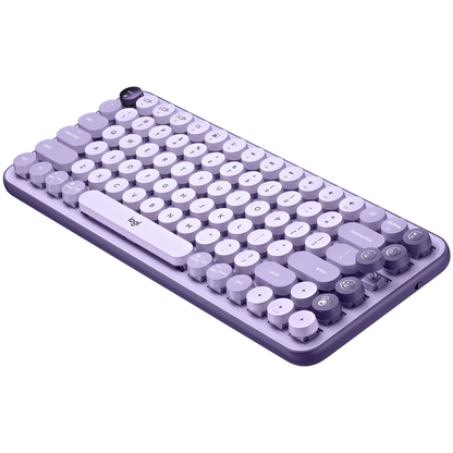 LOGITECH POP Keys Bluetooth Mechanical Keyboard  - COSMOS LAVENDER - ARA