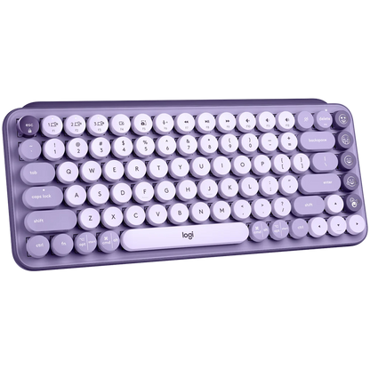 LOGITECH POP Keys Bluetooth Mechanical Keyboard  - COSMOS LAVENDER - ARA