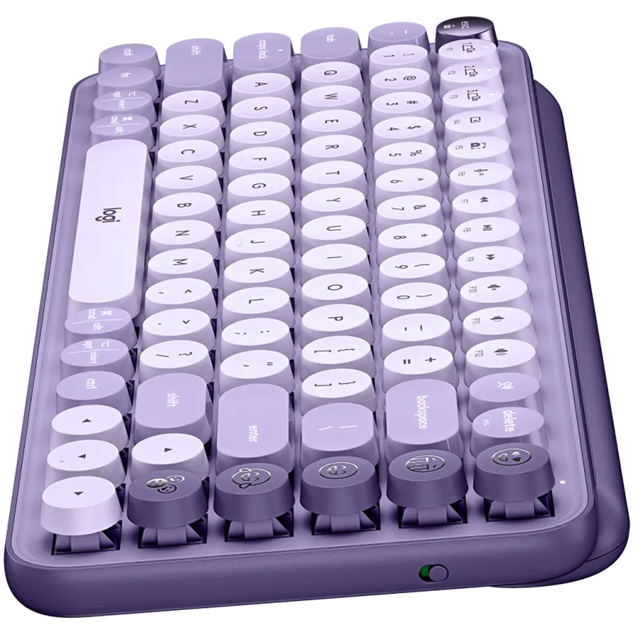 LOGITECH POP Keys Bluetooth Mechanical Keyboard  - COSMOS LAVENDER - ARA