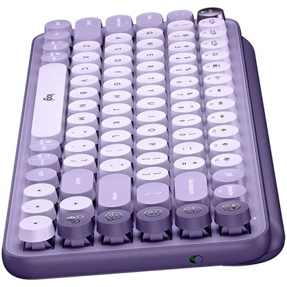 LOGITECH POP Keys Bluetooth Mechanical Keyboard  - COSMOS LAVENDER - ARA