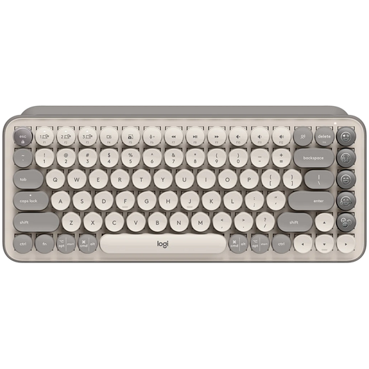 LOGITECH POP Keys Bluetooth Mechanical Keyboard - MIST SAND - US INT'L