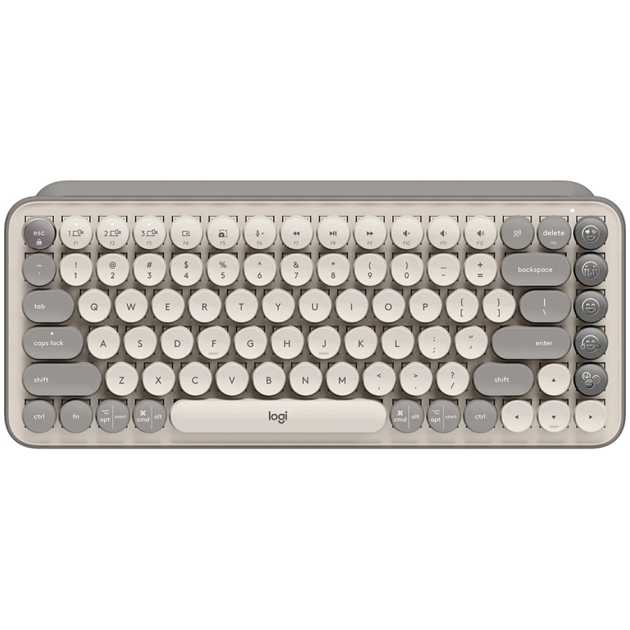 LOGITECH POP Keys Bluetooth Mechanical Keyboard - MIST SAND - ARA