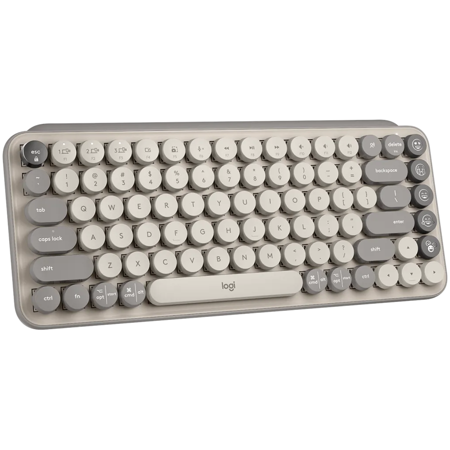 LOGITECH POP Keys Bluetooth Mechanical Keyboard - MIST SAND - US INT'L