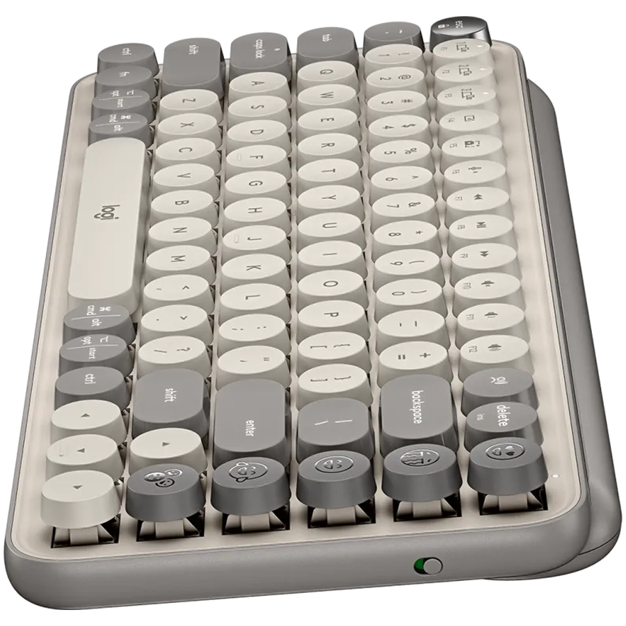 LOGITECH POP Keys Bluetooth Mechanical Keyboard - MIST SAND - US INT'L