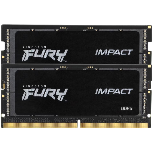 Kingston DRAM 32GB 6000MT/s DDR5 CL38 SODIMM (Kit of 2) FURY Impact XMP
