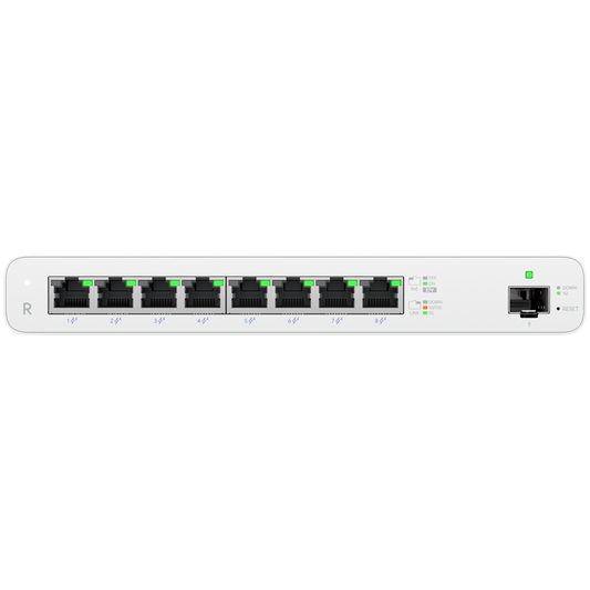 (8) GbE RJ45 ports with 27V passive PoE output Router
