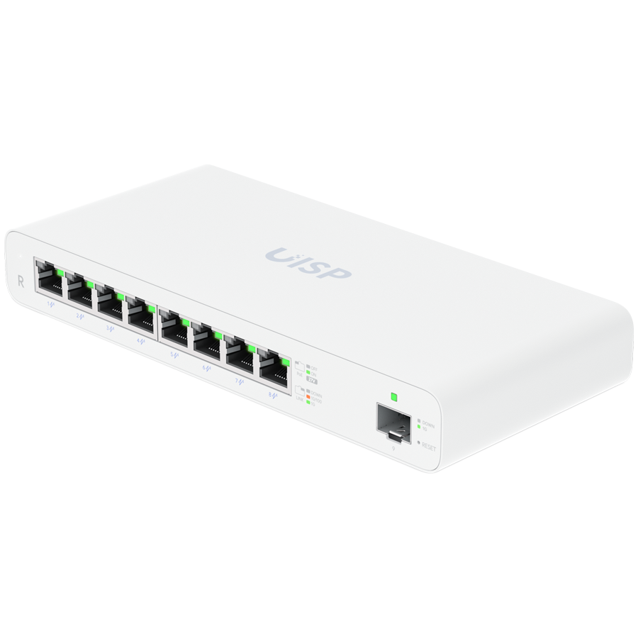 (8) GbE RJ45 ports with 27V passive PoE output Router