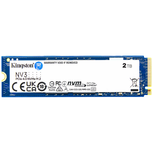 Kingston 2TB NV3 SSD M.2 2280 PCIe 4.0 NVMe, Read: 6,000/ Write: 5,000MB/s