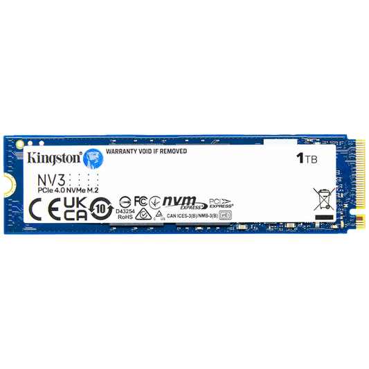 Kingston 1TB NV3 SSD M.2 2280 PCIe 4.0 NVMe, Read: 6,000/ Write: 4,000MB/s
