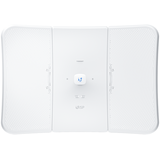 Ubiquiti LTU-XR 5 GHz LTU client that establishes extremely long-distance wireless links with an LTU Rocket serving as its base station.
